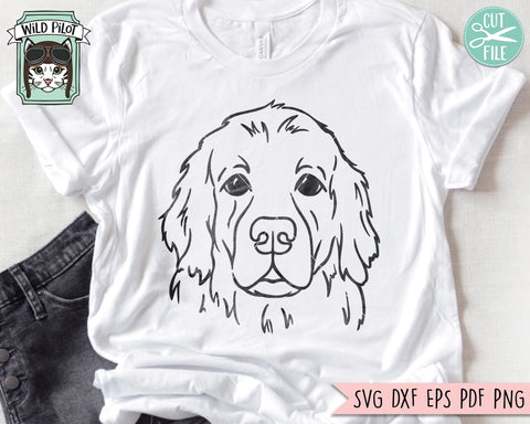 Golden Retriever svg file, Dog svg file, Dog cut file, Animal Face svg, Cute Dog svg, Dog Face svg, Animal svg file, Dog Mom svg, Dog Lover SVG Wild Pilot 