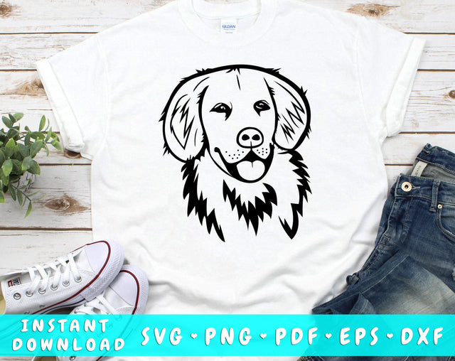 Golden Retriever SVG, Goldie SVG Design SVG HappyDesignStudio 