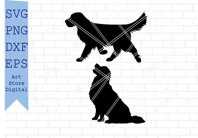 Golden Retriever Svg, Png, Eps, Dxf Files SVG Artstoredigital 