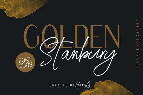 Golden Stanbury Font Hans Co 