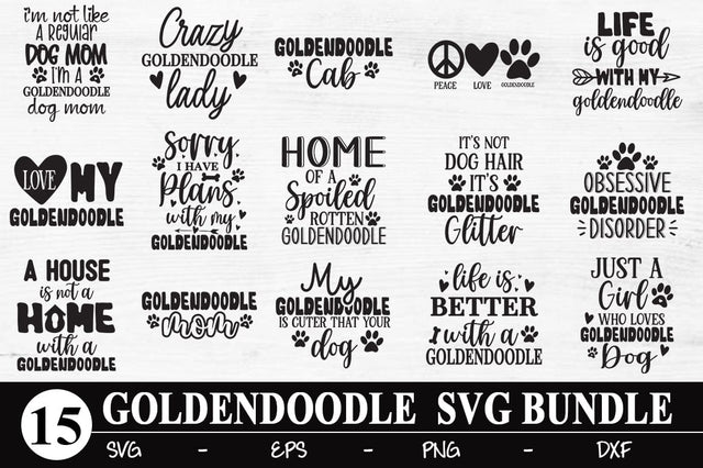 Goldendoodle SVG Bundle SVG Svgcraft 
