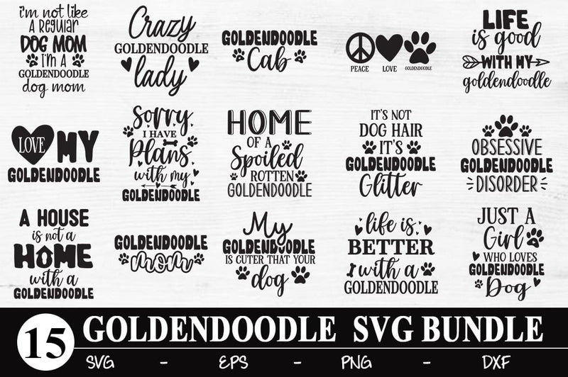 Goldendoodle SVG Bundle SVG Svgcraft 