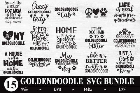 Goldendoodle SVG Bundle SVG Svgcraft 