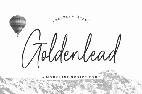 Goldenlead Font Allouse.Studio 