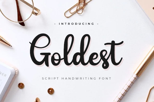 Goldest Font twinletter 