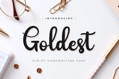 Goldest Font twinletter 