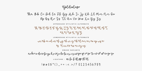 Goldiolus Font Allouse.Studio 