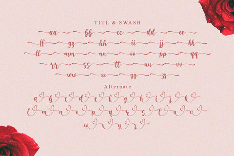 Goldlove - A Romantic Script Font MJB Letters Studio 