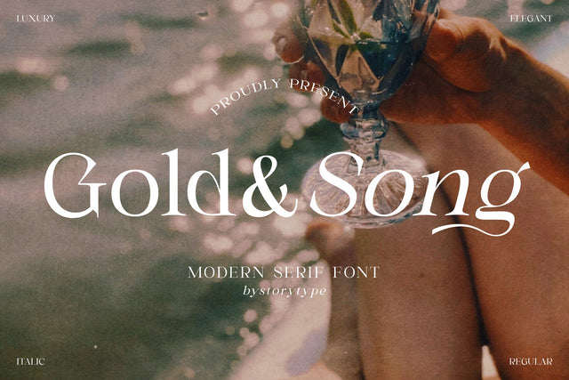 Gold_Song Typeface Font Storytype Studio 