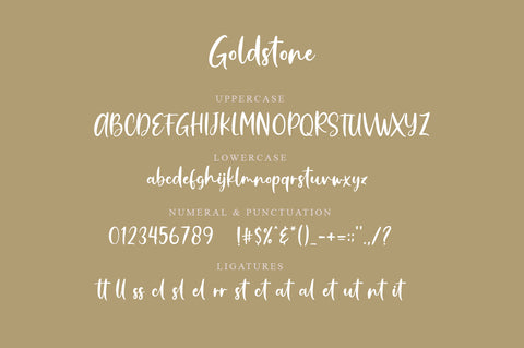 Goldstone Signature Font Font Suby Studio 