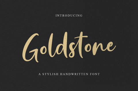 Goldstone Signature Font Font Suby Studio 
