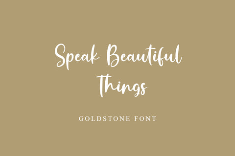 Goldstone Signature Font Font Suby Studio 