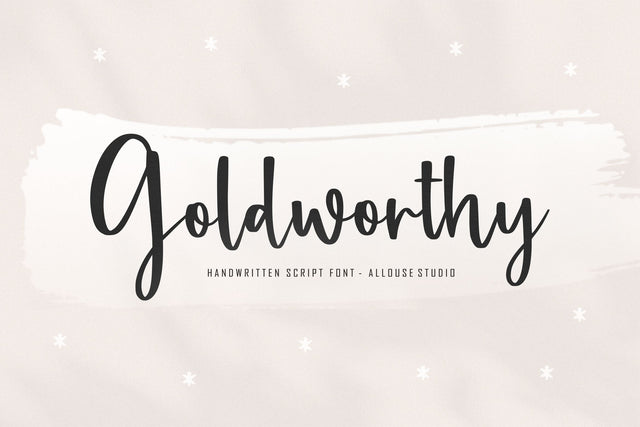 Goldworthy Font Allouse.Studio 