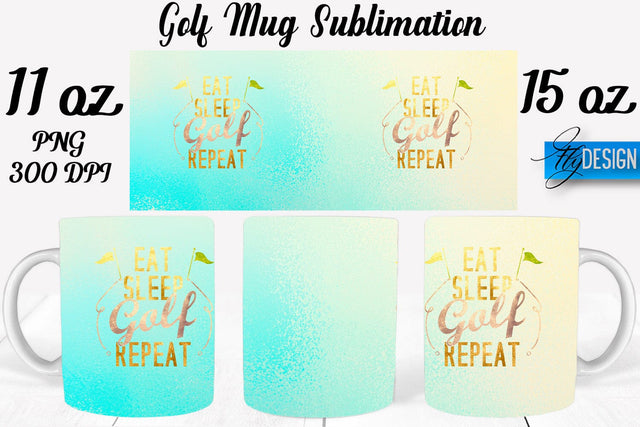 Golf 11 Oz | 15 Oz Mug Sublimation Sublimation Fly Design 
