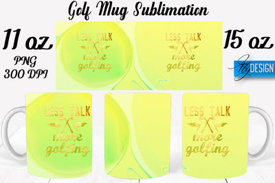 Golf 11 Oz | 15 Oz Mug Sublimation Sublimation Fly Design 