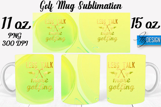Golf 11 Oz | 15 Oz Mug Sublimation Sublimation Fly Design 