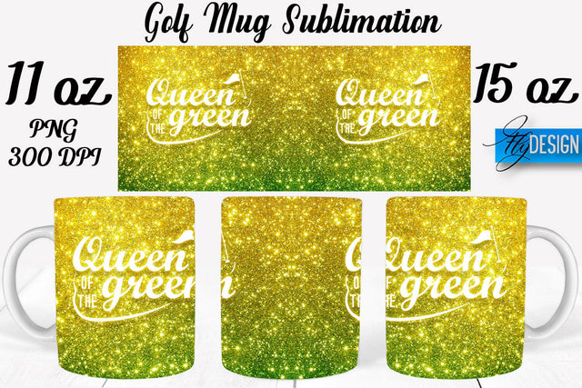 Golf 11 Oz | 15 Oz Mug Sublimation Sublimation Fly Design 