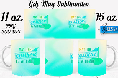 Golf 11 Oz | 15 Oz Mug Sublimation Sublimation Fly Design 