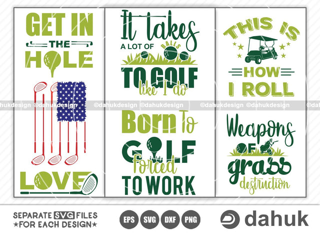 Golf Ball Quotes Typography, Born To Golf Forced To Work, Golf Love, Golf Flag, Funny Golf, Golf Quotes svg, svg, Golf svg, Golf Ball svg SVG dahukdesign 