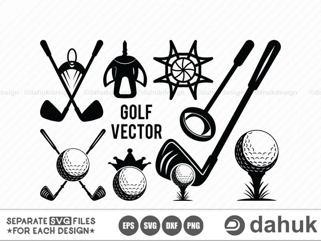 Golf Bat svg, Golf svg, Golf Ball svg, Golf Ball Bat SVG, Golf Club svg, cricut design space, vinyl cut files SVG dahukdesign 