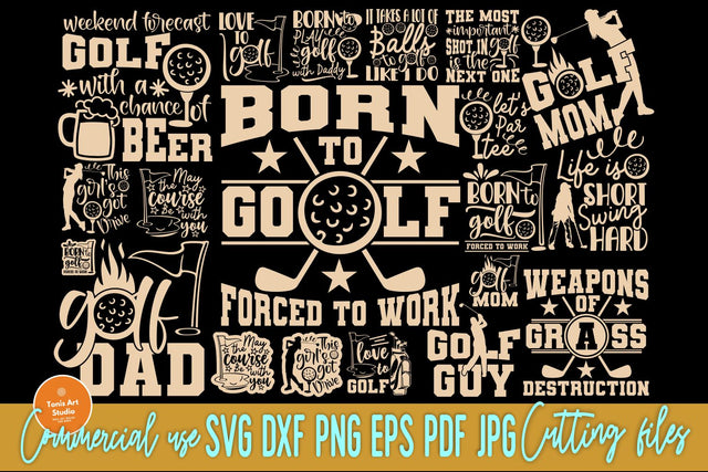 Golf Bundle SVG Cut Files, Golfer Svg, Golfing Svg SVG TonisArtStudio 