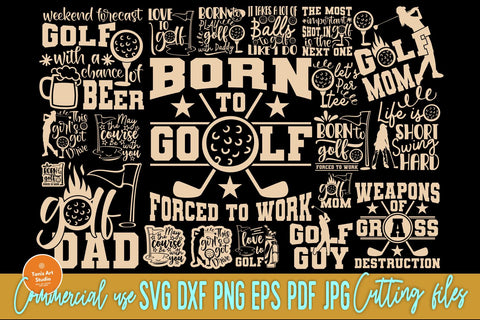 Golf Bundle SVG Cut Files, Golfer Svg, Golfing Svg SVG TonisArtStudio 