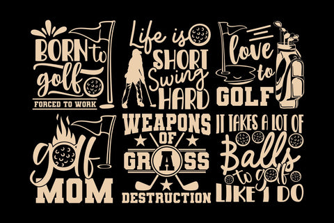 Golf Bundle SVG Cut Files, Golfer Svg, Golfing Svg SVG TonisArtStudio 