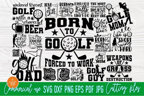 Golf Bundle SVG, Golfer Svg, Golfing Svg Cut Files SVG TonisArtStudio 