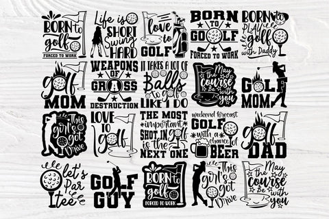 Golf Bundle SVG, Golfer Svg, Golfing Svg Cut Files SVG TonisArtStudio 