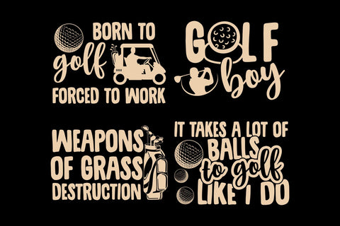 Golf Bundle SVG, Golfing Svg Files, Svg Quotes SVG TonisArtStudio 