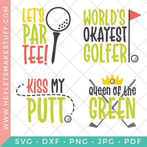 Golf Bundle SVG Hey Let's Make Stuff 