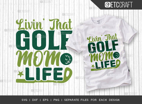 Golf Bundle Vol-04 SVG Cut File | Sports Svg | Daddys Little Caddy Svg | Talk Birdie To Me Svg | Livin That Golf Mom Life Svg | May The Course Be With You Svg | Quote Design SVG ETC Craft 