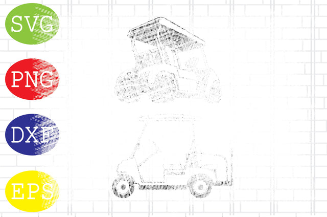 Golf Cart SVG File, Golf Cart Svg, Golf Cart Clipart, Golf Cart Cut Files SVG DigitalSvgFiles 