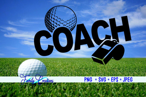Golf Coach SVG Family Creations 