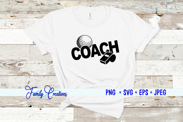 Golf Coach SVG Family Creations 
