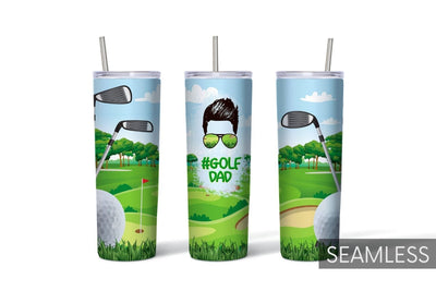 Golf Dad Tumbler Sublimation Sublimation SvgOcean 