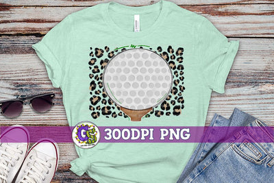 Golf Leopard PNG for Sublimation Sublimation Greedy Stitches 