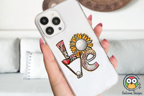 Golf Love Sublimation PNG Designs Sublimation Owlsome.Designs 