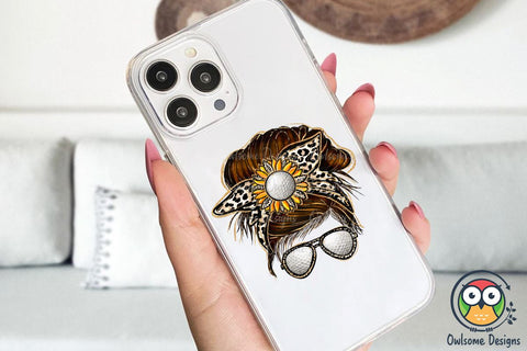 Golf Messy Bun Sublimation Sublimation Owlsome.Designs 