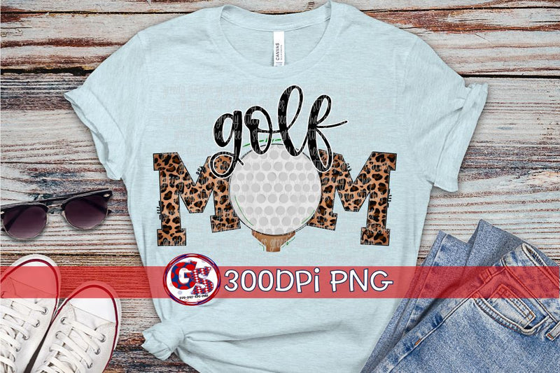 Golf Mom PNG for Sublimation Sublimation Greedy Stitches 