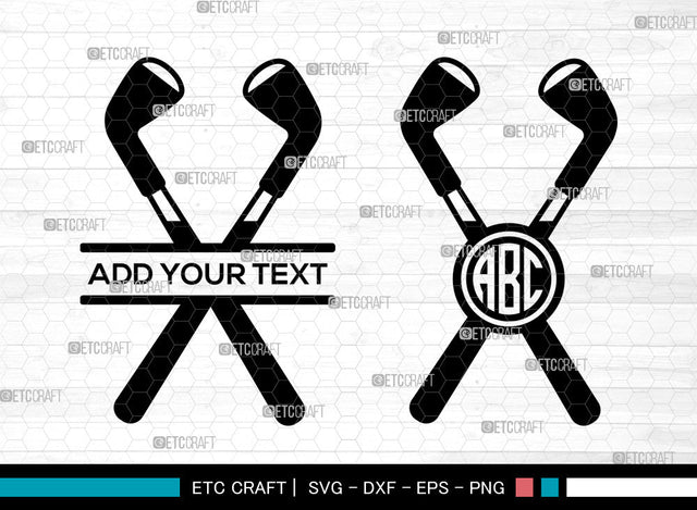 Golf Monogram SVG, Golf SVG, Golfing SVG, Monogram Frame Svg, Golf Ball Svg, Golf Club Svg, Golf SVG ETC Craft 