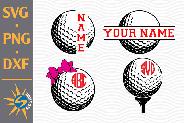 Golf Monogram SVG, PNG, DXF Digital Files Include SVG SVGStoreShop 
