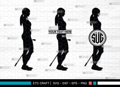 Golf Player Monogram, Golf Player Silhouette, Golf Svg, Golfer Svg, Sports svg, Golf Man Svg, SB00117 SVG ETC Craft 