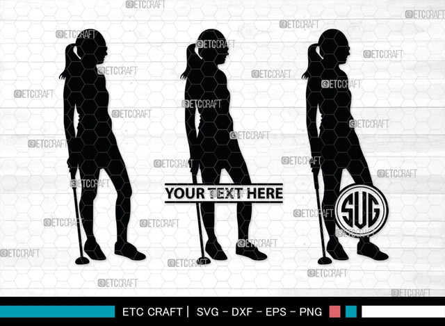 Golf Player Monogram, Golf Player Silhouette, Golf Svg, Golfer Svg, Sports svg, Golf Man Svg, SB00117 SVG ETC Craft 