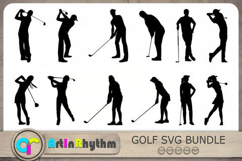 Golf Player Silhouette Svg, Golf Svg, Golfer Svg, Golf Clipart, Golf Svg Cut Files SVG Artinrhythm shop 