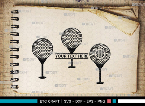 Golf Set Monogram, Golf Set Silhouette, Golfing Silhouette Svg, Golf Player Svg, Golf Ball Svg, Golf Club Svg, Sports, SB00118 SVG ETC Craft 