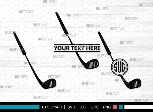Golf Set Monogram, Golf Set Silhouette, Golfing Silhouette Svg, Golf Player Svg, Golf Ball Svg, Golf Club Svg, Sports, SB00118 SVG ETC Craft 