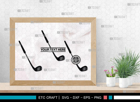 Golf Set Monogram, Golf Set Silhouette, Golfing Silhouette Svg, Golf Player Svg, Golf Ball Svg, Golf Club Svg, Sports, SB00118 SVG ETC Craft 