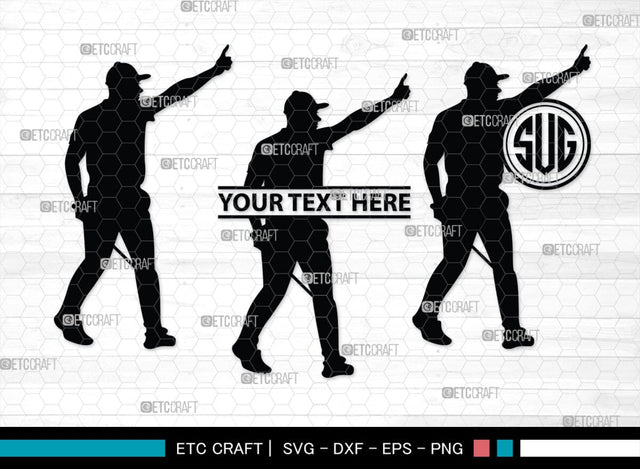 Golf Set Monogram, Golf Set Silhouette, Golfing Silhouette Svg, Golf Player Svg, Golf Ball Svg, Golf Club Svg, Sports, SB00118 SVG ETC Craft 