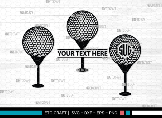 Golf Set Monogram, Golf Set Silhouette, Golfing Silhouette Svg, Golf Player Svg, Golf Ball Svg, Golf Club Svg, Sports, SB00118 SVG ETC Craft 